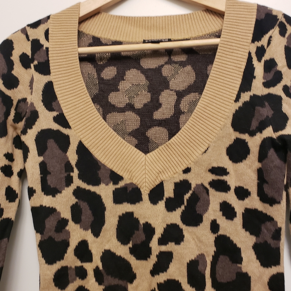 Express Top X-small Leopard Print - Picture 2 of 10